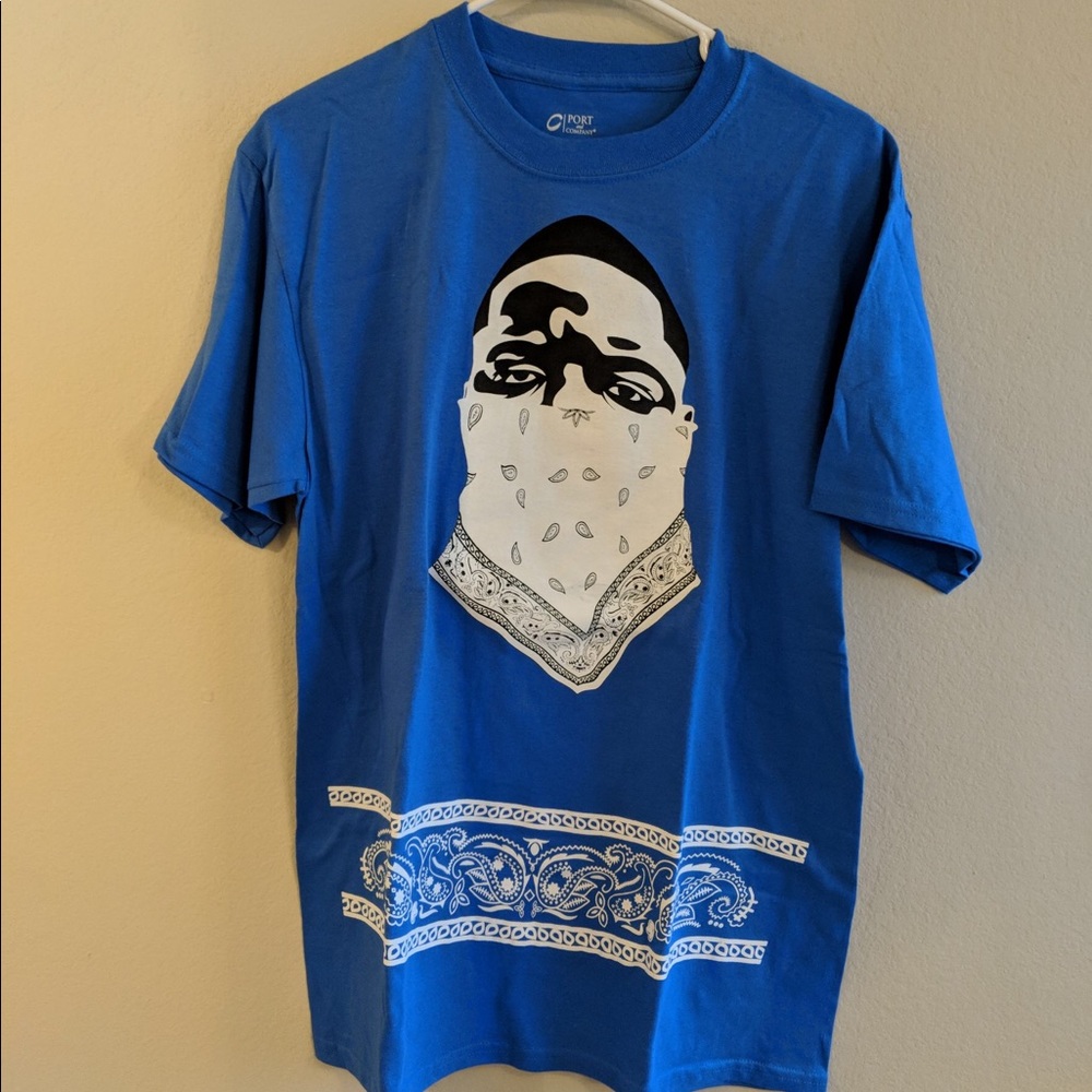 Notorious big biggie smalls tee size M blue